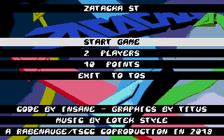 Zatacka ST atari screenshot